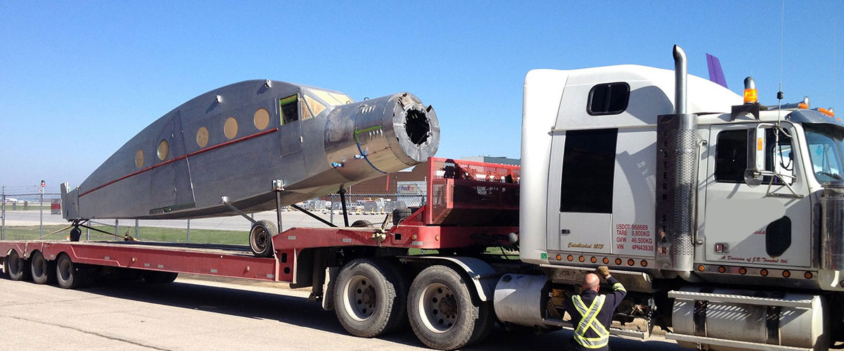 Flatbed tow your vintage airplane? No problem - Call us!